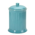 thumbnail image 1 of Omniware Simsbury XL Canister, 120oz Stoneware Cookie Jar with Lid, Large Kitchen Storage Container, Airtight Farmhouse Canister for Flour, Sugar, Coffee, or Snacks (Turquoise), 1 of 2