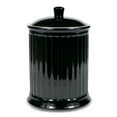 thumbnail image 1 of Omniware Simsbury XL Canister, 120oz Stoneware Kitchen Storage Jar with Lid - Large Airtight Container for Baking Essentials, Rustic Ceramic Canister for Coffee, Sugar, or Snacks (Black), 1 of 1