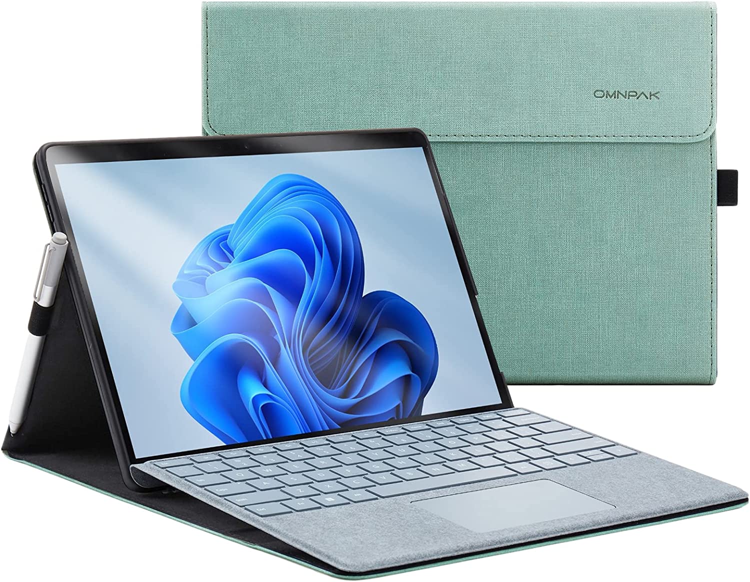 Omnpak Microsoft Surface Pro 8 Case,MultiAngle Slim Protective Cover