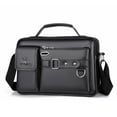 thumbnail image 1 of Omorc Men's Shoulder Messenger Bag PU Leather Handbag Business Crossbody Bag Briefcase, 1 of 16