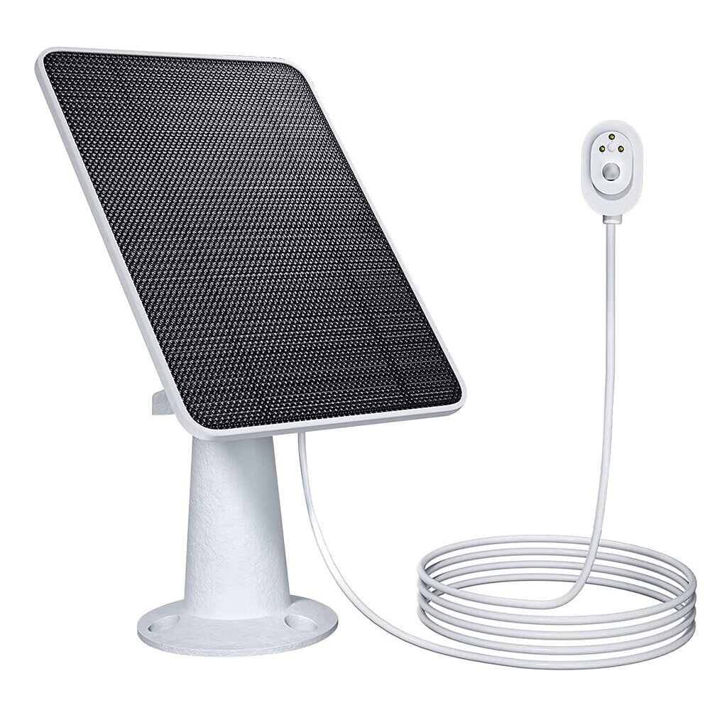 Omorc Solar Panel Charger for Arlo Ultra/Ultra2/Pro 3/Pro 4 Security Camera 10W 5V with 360° Wall Mount, White