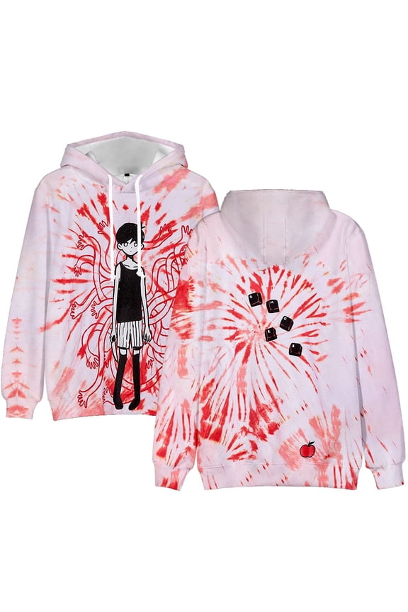 Omori Emotions Merch Hoodie - Salpican & Strange Tie-Dye Pop Graphic Unisex Casual Streetwear