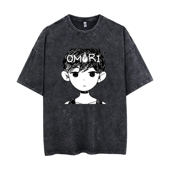 Omori Game New unisex pure cotton fashionable summer short sleeved T-shirt, new game role-playing top