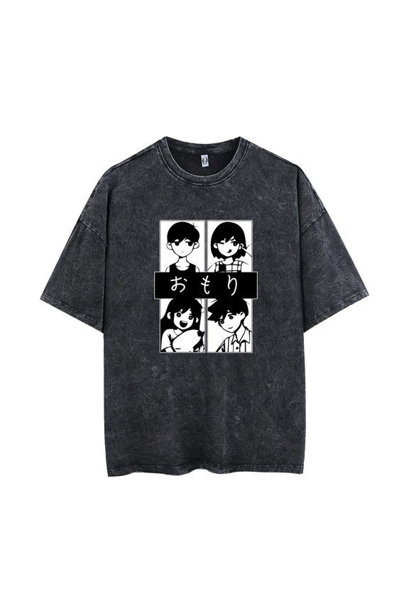 Omori Game New unisex pure cotton fashionable summer short sleeved T-shirt, new game role-playing top