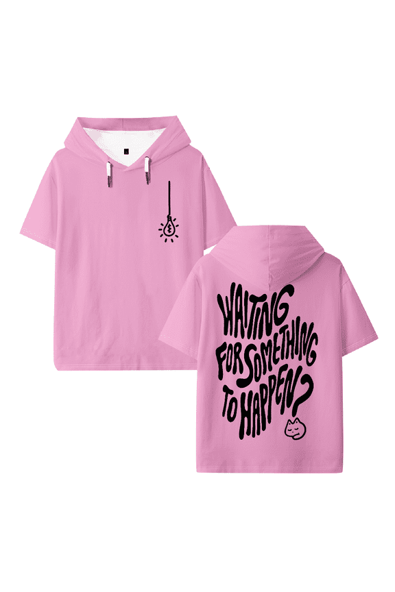 Omori Newo Logo Merch  Hooded T-Shirt Casual Short Sleeve