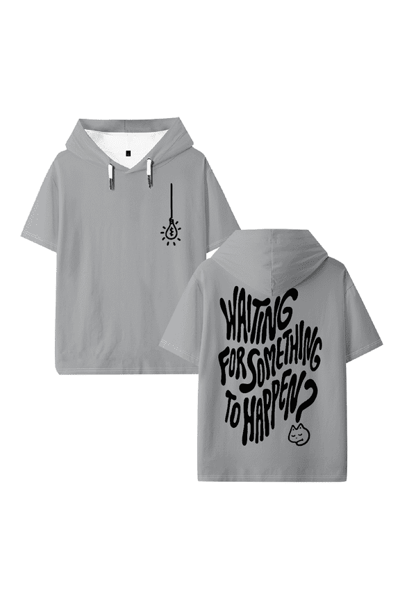 Omori Newo Logo Merch Hooded T-Shirt Streetwear Short Sleeve