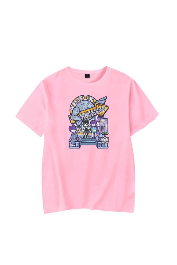 Pluto's Spaceline Crewneck Short Sleeve Unisex Tops T-shirs