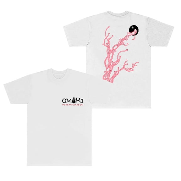 Omori Red Hands T-shirts New Logo Merch Tee Cosplay Women Men Fashion Streetwear Crewneck Short Sleeve Top