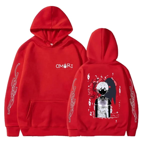 Omori Red Space Hoodies New Logo Merch Hooded Sweatshirts Winter Women Men Fashion Casual Harajuku Streetwear