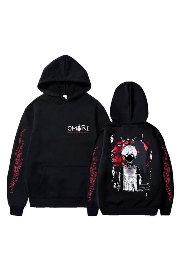 Omori Red Space Hoodies New Logo Merch Hooded Sweatshirts Winter Women Men Fashion Casual Harajuku Streetwear