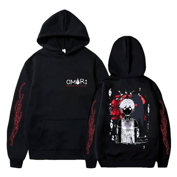 Omori Red Space Hoodies New Logo Merch Hooded Sweatshirts Winter Women Men Fashion Casual Harajuku Streetwear