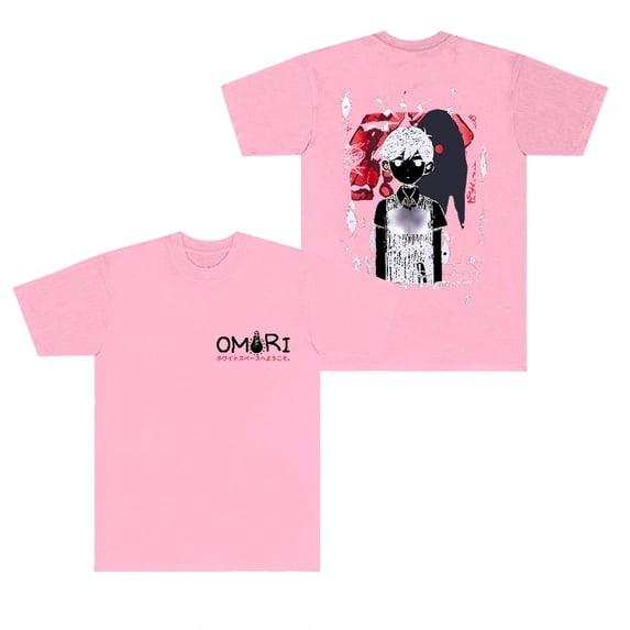 Omori Red Space T-shirts New Logo Merch Tee Summer Women Men Fashion Casual Harajuku Short Sleeve Top