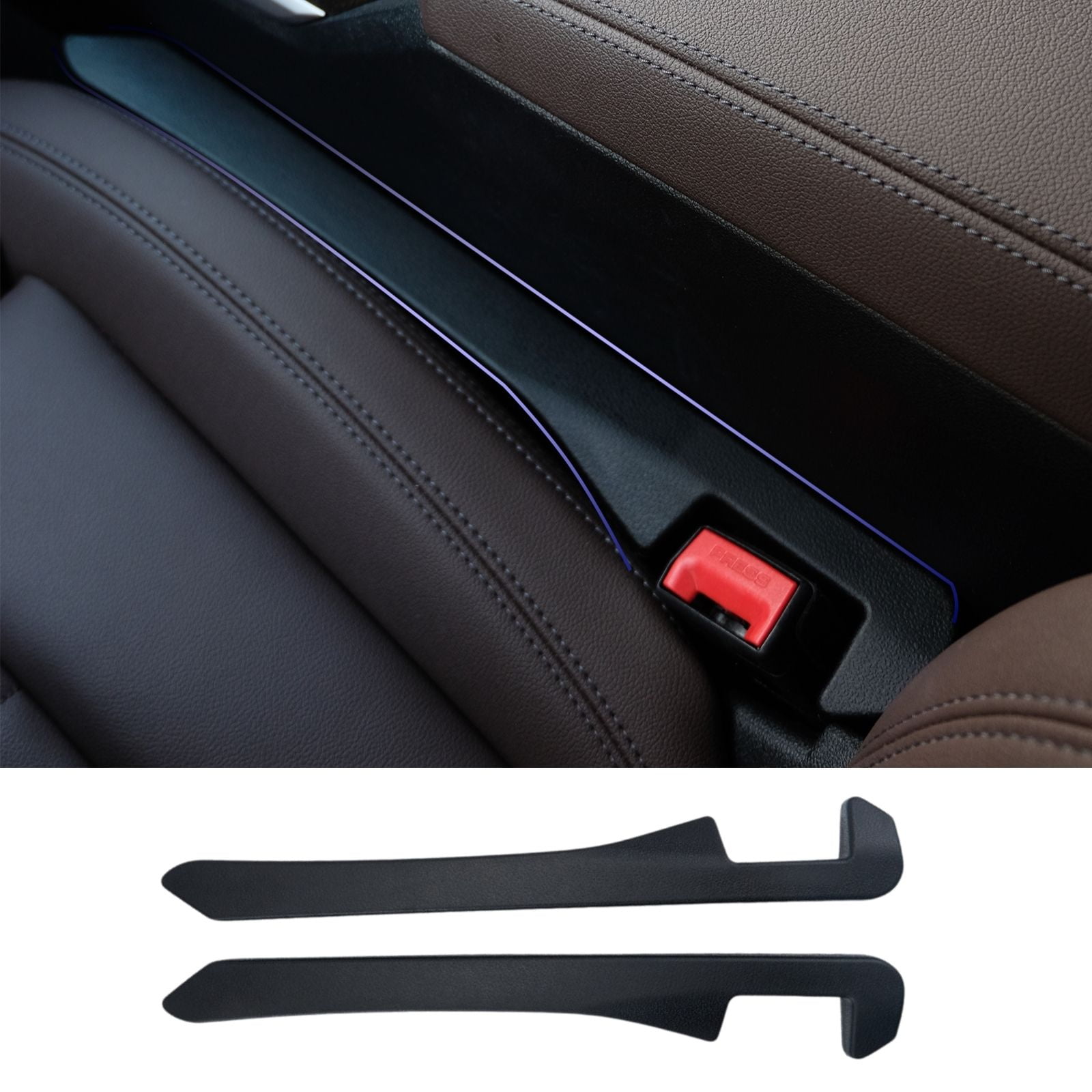 Ompellus Car Seat Gap Filler, 2 Pack Auto Console Side Organizer