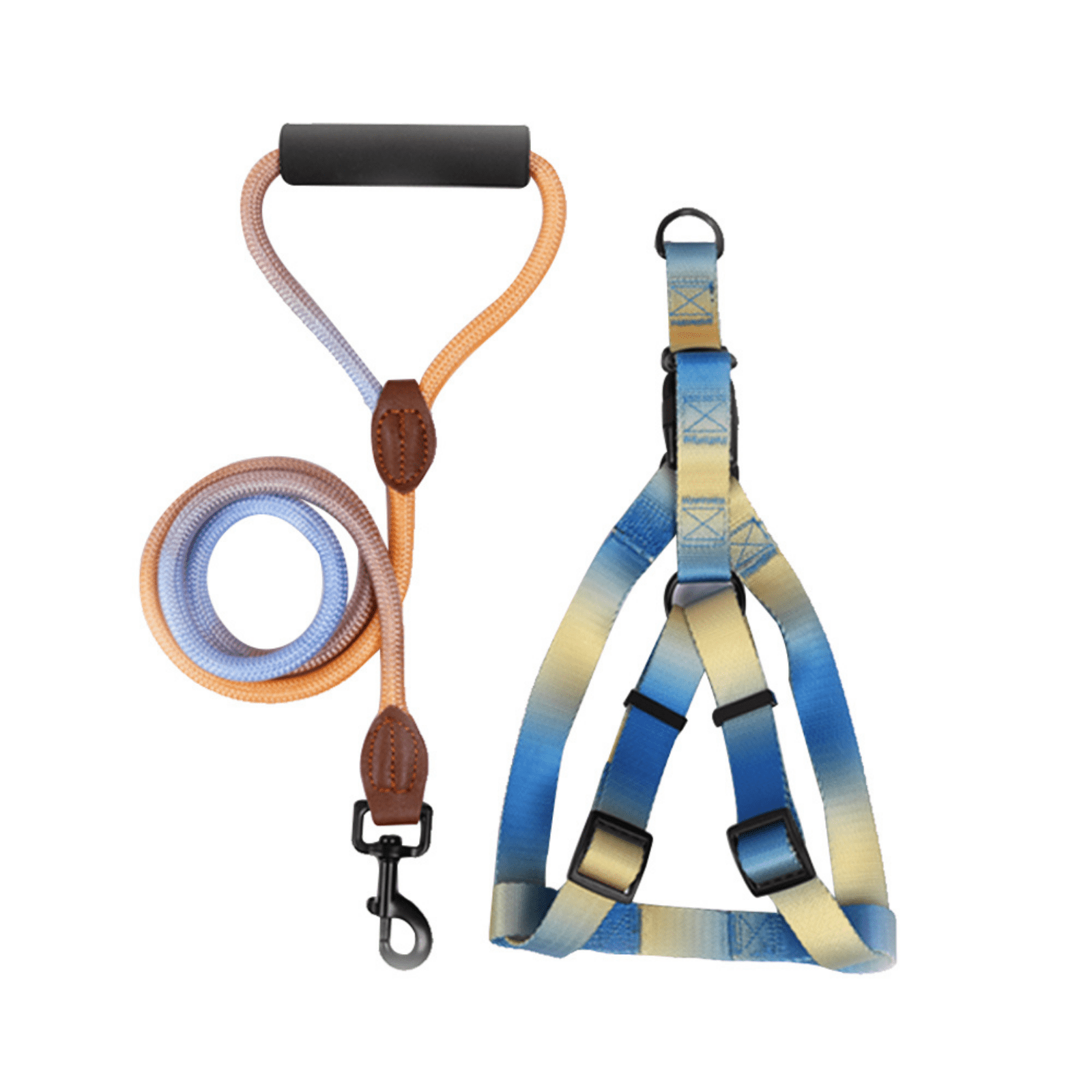 Ompellus Dog Harness Leash Set, Adjustable Heavy Duty No Pull Halter