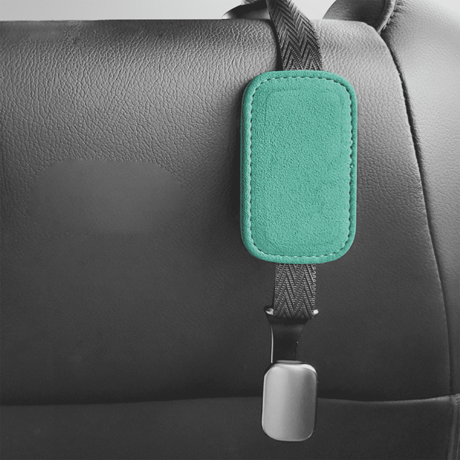 Ompellus Headrest Hooks for Car,2 Pack Suede Leather Car Seat Hooks for