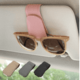 thumbnail image 1 of Ompellus Magnetic Leather Sunglass Holder, Eyeglass Hanging Clip for Car Sun Visor, Car Accessories (Pink), 1 of 7