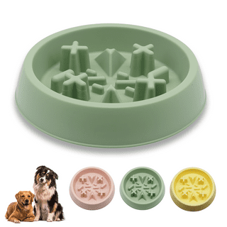 H&S Dog Slow Feeder Bowl - Interactive Feeding with Anti-Skid Bottom for  Also for Puppy or Cat - Healthy Slow Down Treat Feed Eating