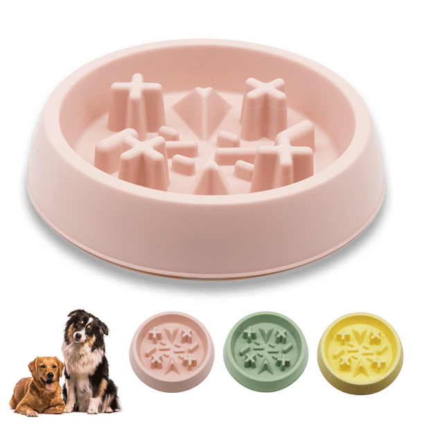 Ompellus Slow Feeder Dog & Cat Bowl for Slow Down Eating, Non Slip Anti