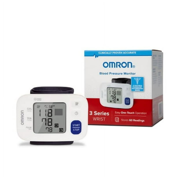 Omron 3 Series Digital Blood Pressure Wrist Unit Adult Large Cuff ...