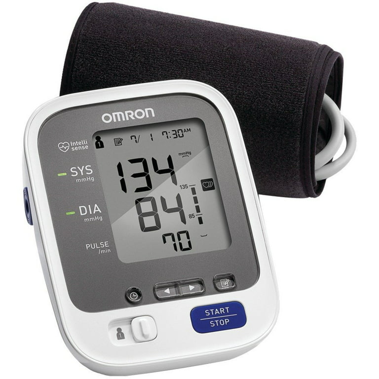 Blood Pressure Monitor with Upper Arm Cuff and AC Adapter, 2-User Mode,  Accurate Portable for Home Use, 8.6-14.2 inches