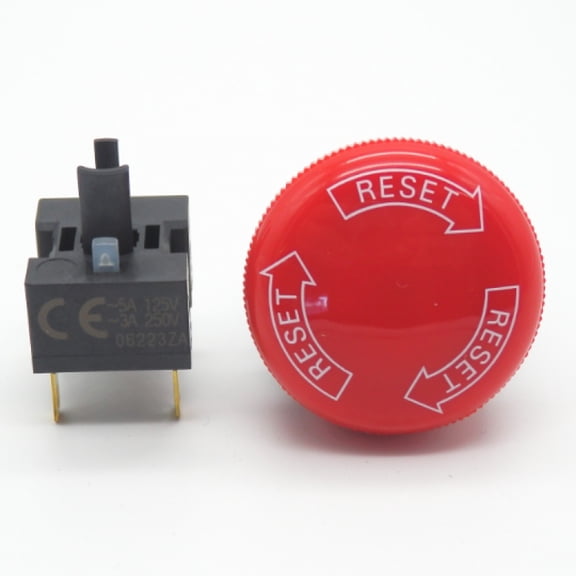 Omron A165E-S-02 DPST-NC RED 24V 30mm IP65 Pushbutton Switch