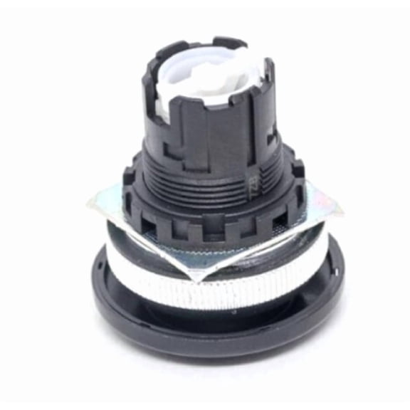 Omron Automation White Brushed Metal Mushroom Trans Bezel A30NZ-MMA-UWA