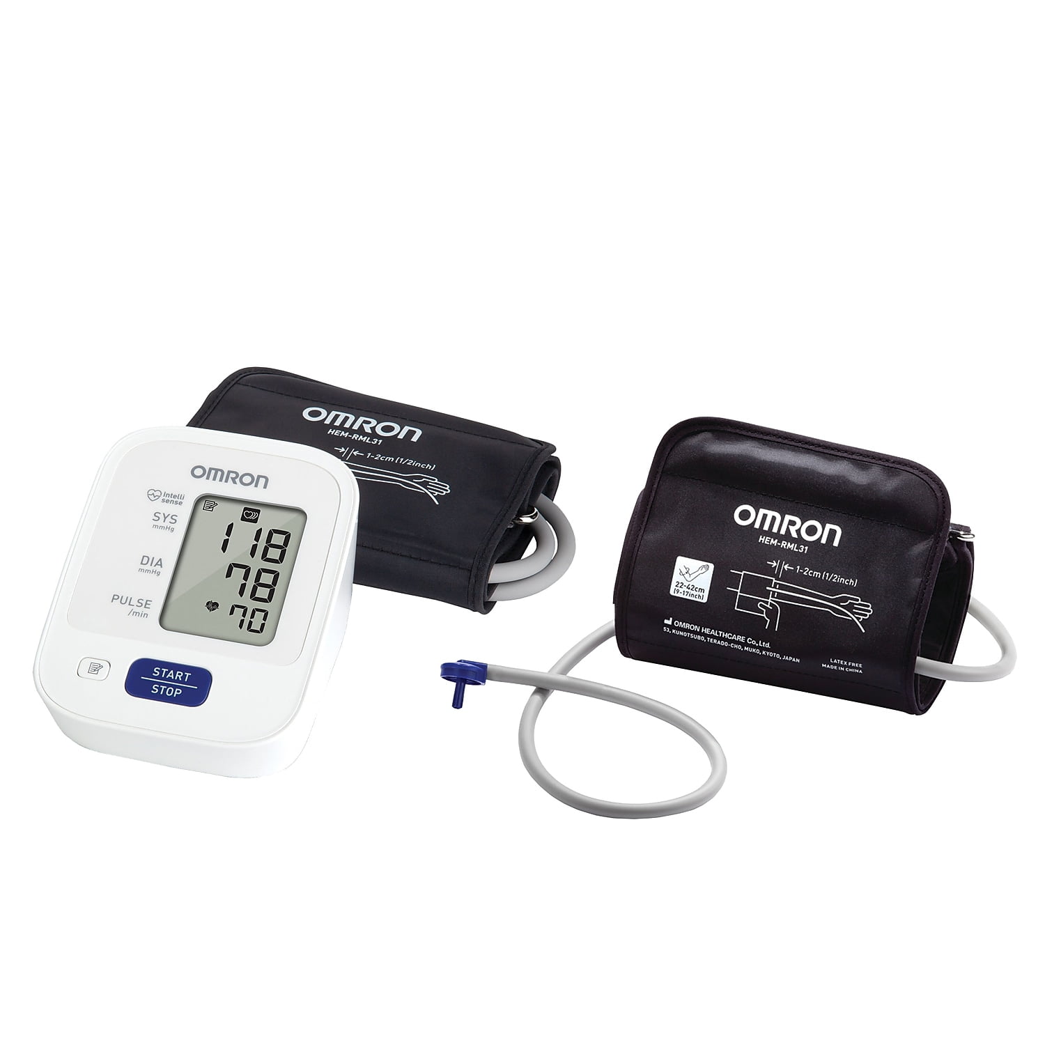 Omron 3 Series Upper Arm Blood Pressure Monitor & Wide Cuff