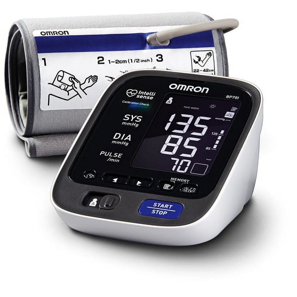 Omron Healthcare Blood Pressure Monitor Cart IntelliSense® Stainless Steel  22-1/2 X 22 Inch 1 Basket, 1 Shelf Silver