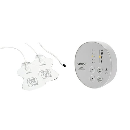Omron PM400 Pocket Pain Pro Tens Unit & PMLLPAD-L ElectroTHERAPY TENS Long-Life Pads