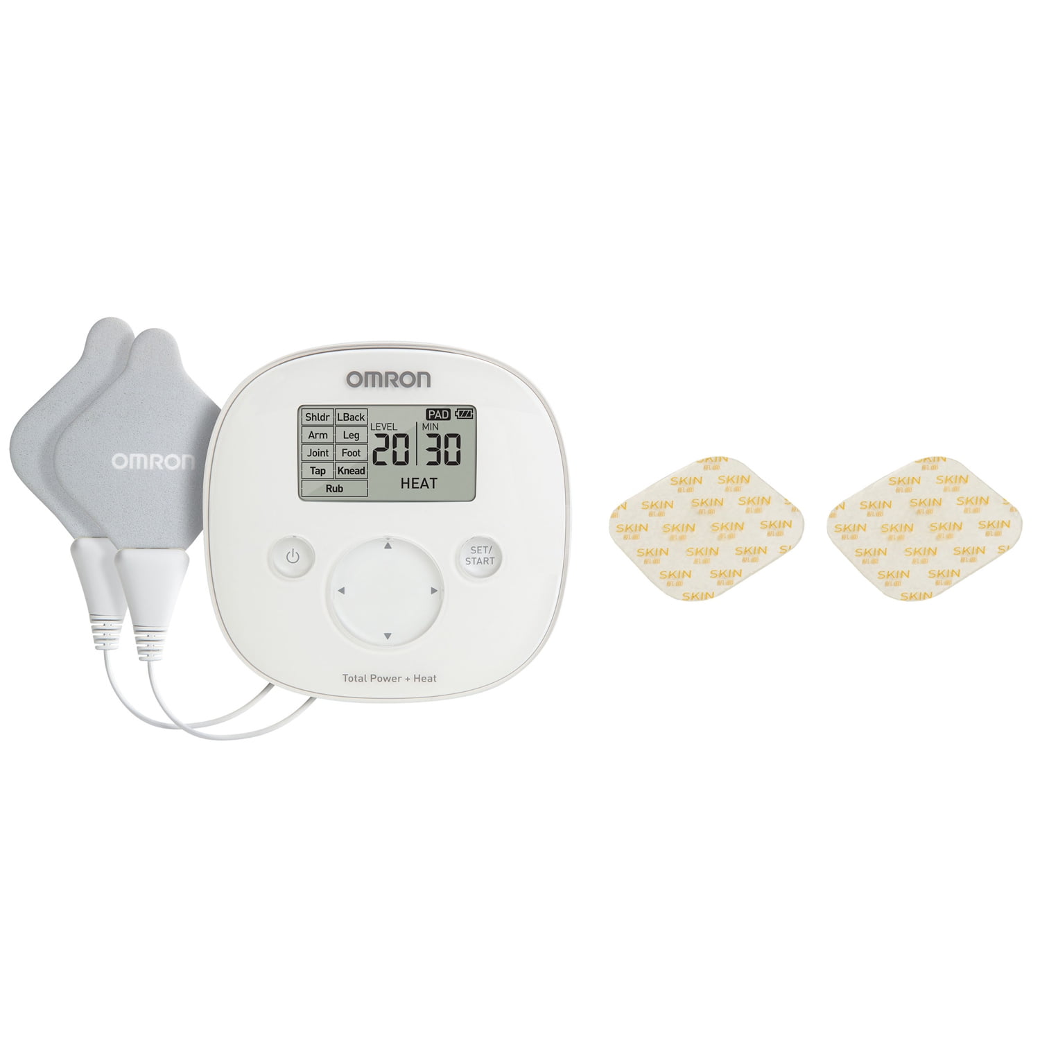 Omron PM800 Total Power + Heat Tens Device & Pmgel Heat Pain Pro Gel Refills, Size: Pads Are for Single Patient Use Only