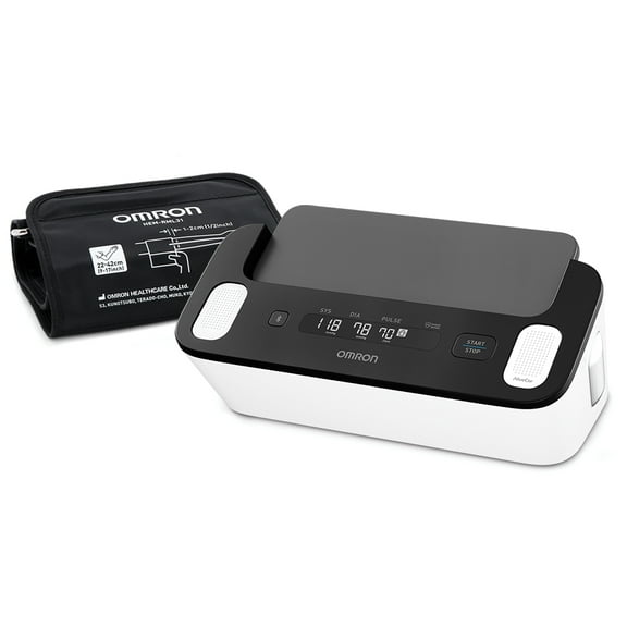 Omron SC-150 Digital Scale with Bluetooth Connectivity and Complete Wireless Upper Arm Blood Pressure Monitor and Single-Lead EKG Monitor, BP7900, SC-150