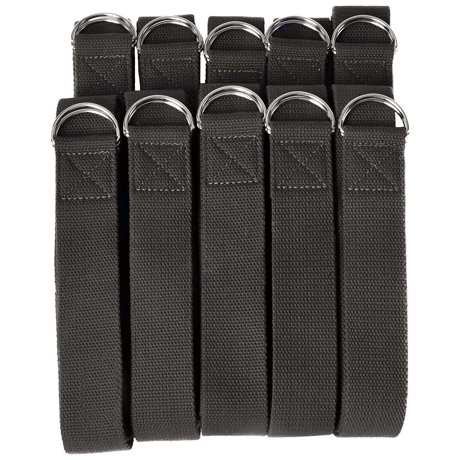 Omsix 10Pack of 8Foot Yoga Straps Wholesale Pricing Adjustable