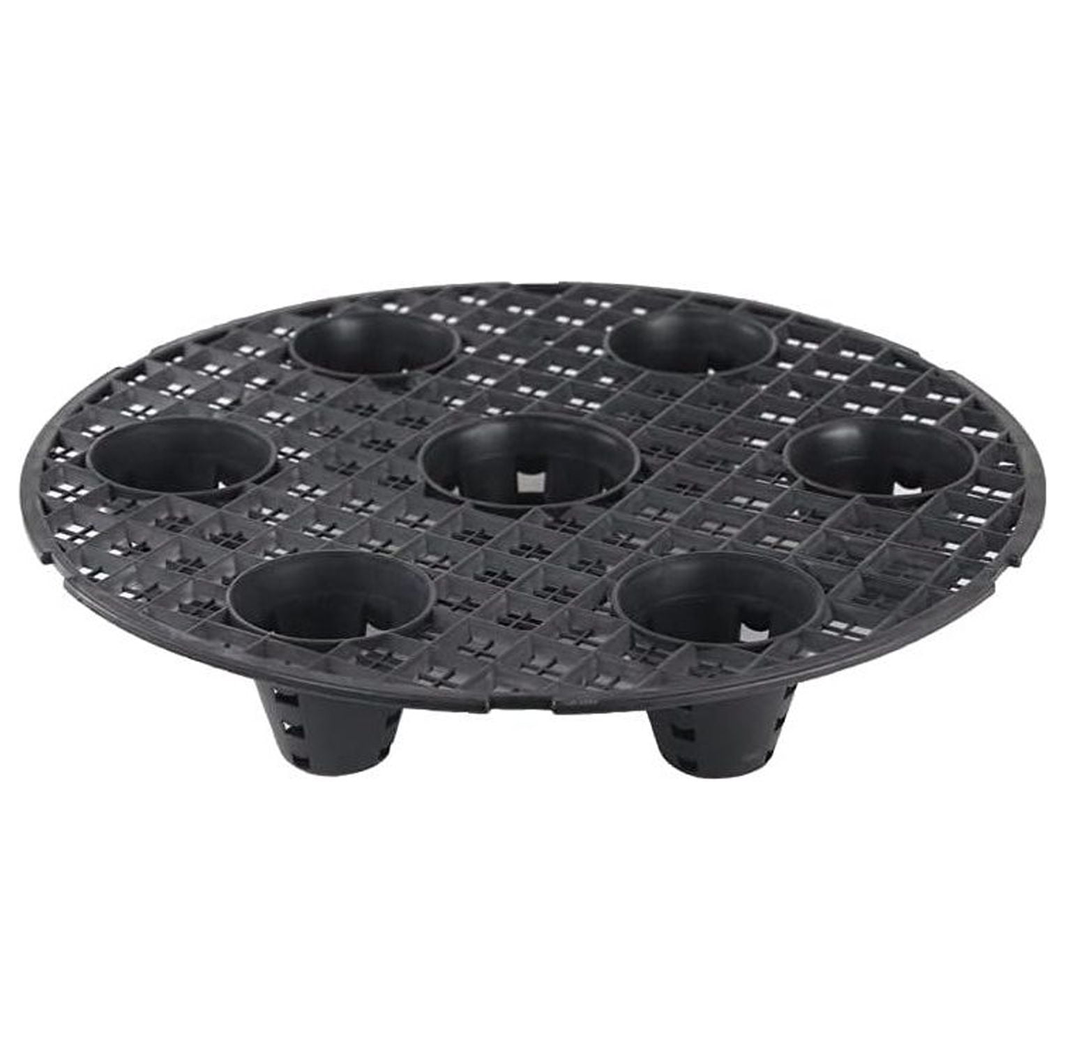 Omsix 16Inch Pot Elevators for Plants Plastic Fabric Pots Elevator Saucer Riser Tray Stand