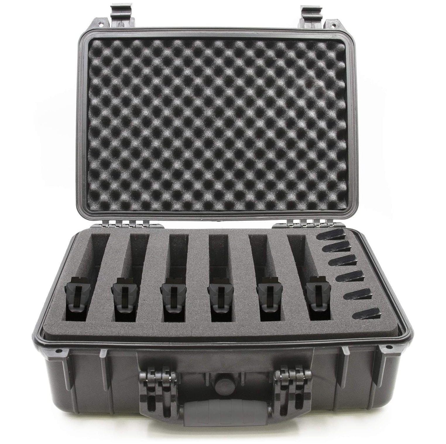 Omsix 18" Customizable 6 Pistol Multiple Pistol Case Waterproof