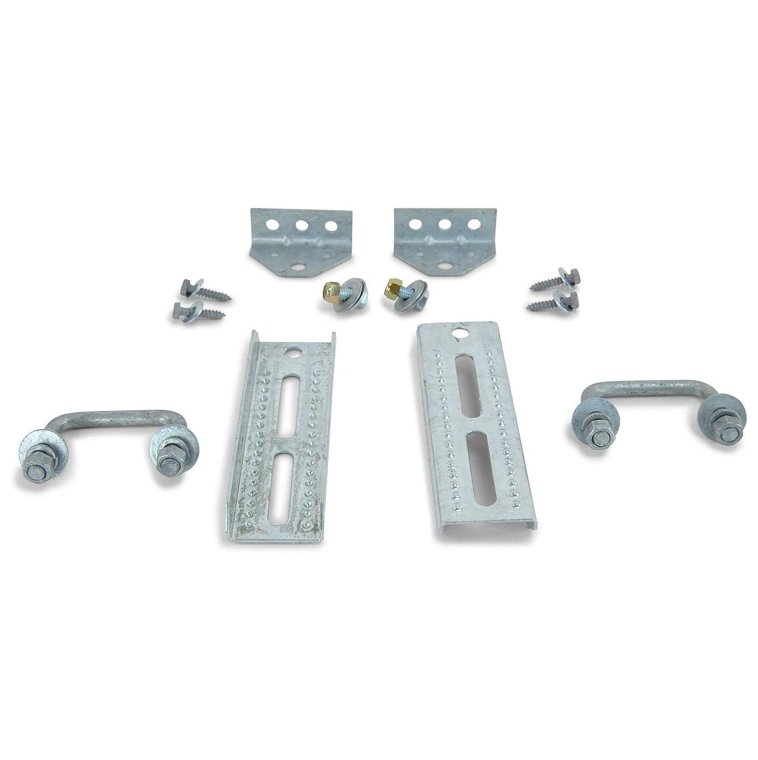 Omsix (2) 8" Galvanized Swivel Top Bunk Bracket Kit with Hardware for 1