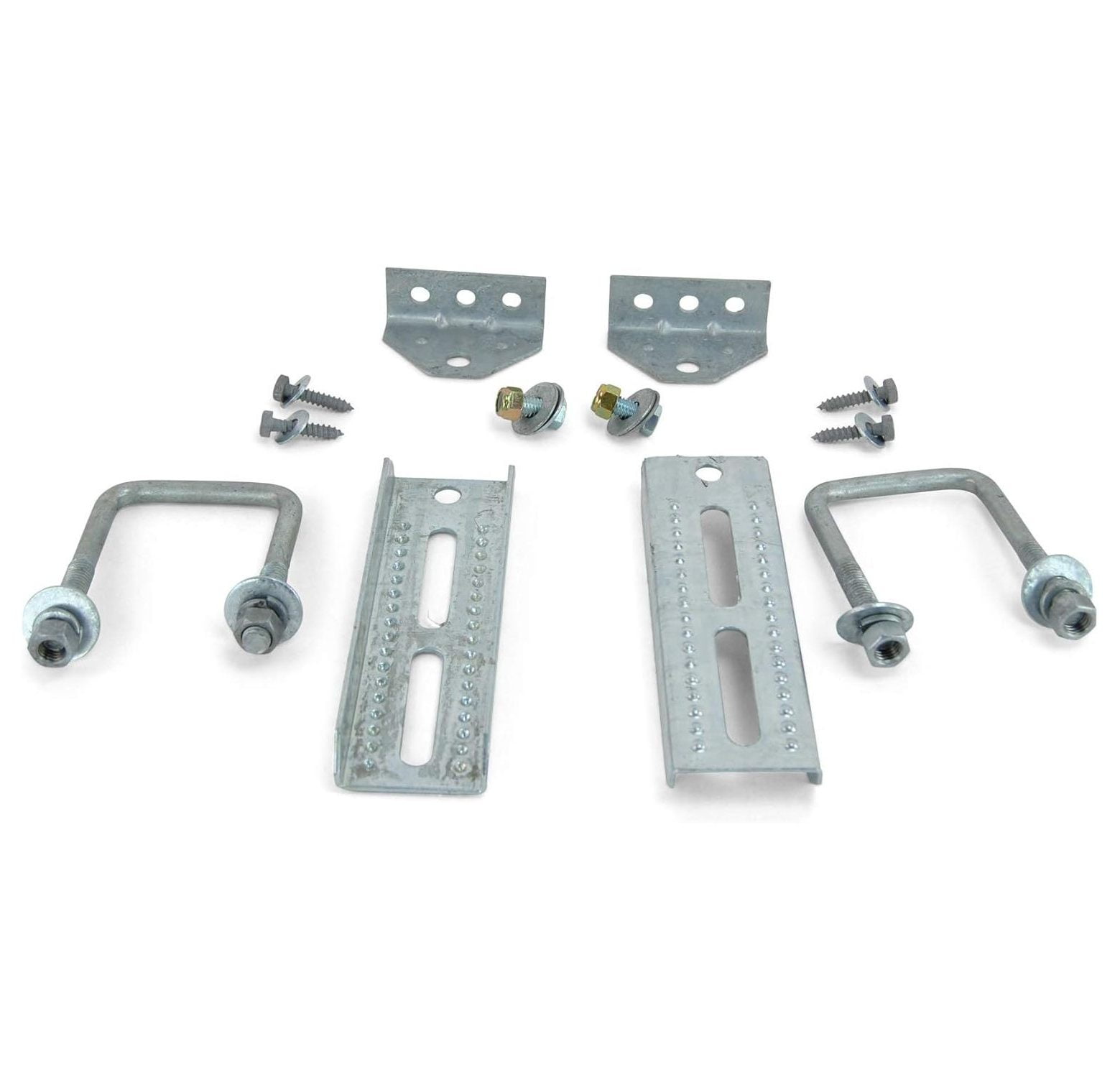 Omsix (2) 8" Galvanized Swivel Top Bunk Bracket Kit with Hardware for