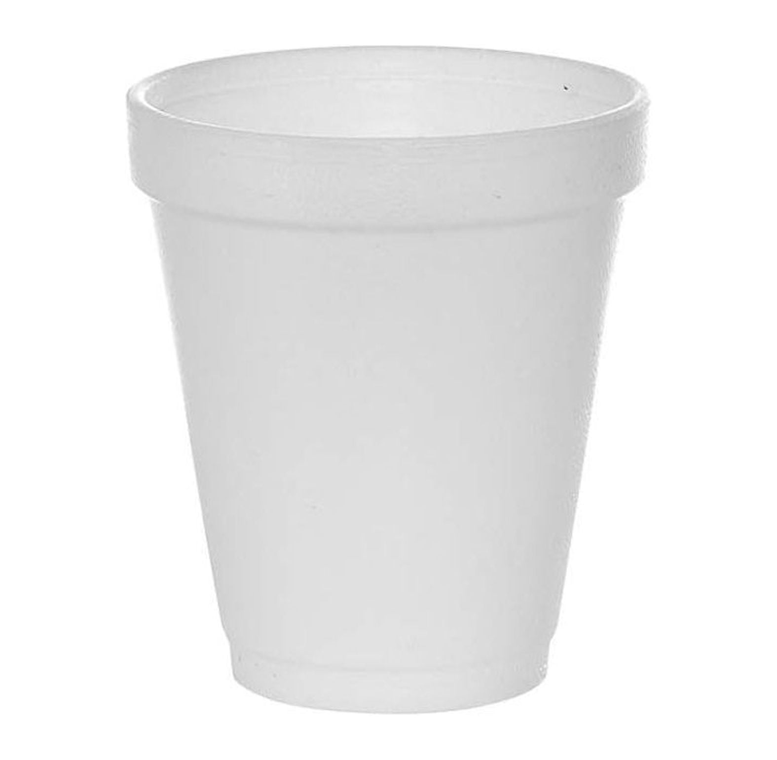 Omsix (200 Count) 6 oz White Foam Cups, Foam Drinking Cups, Disposable Insulated Foam Cups for