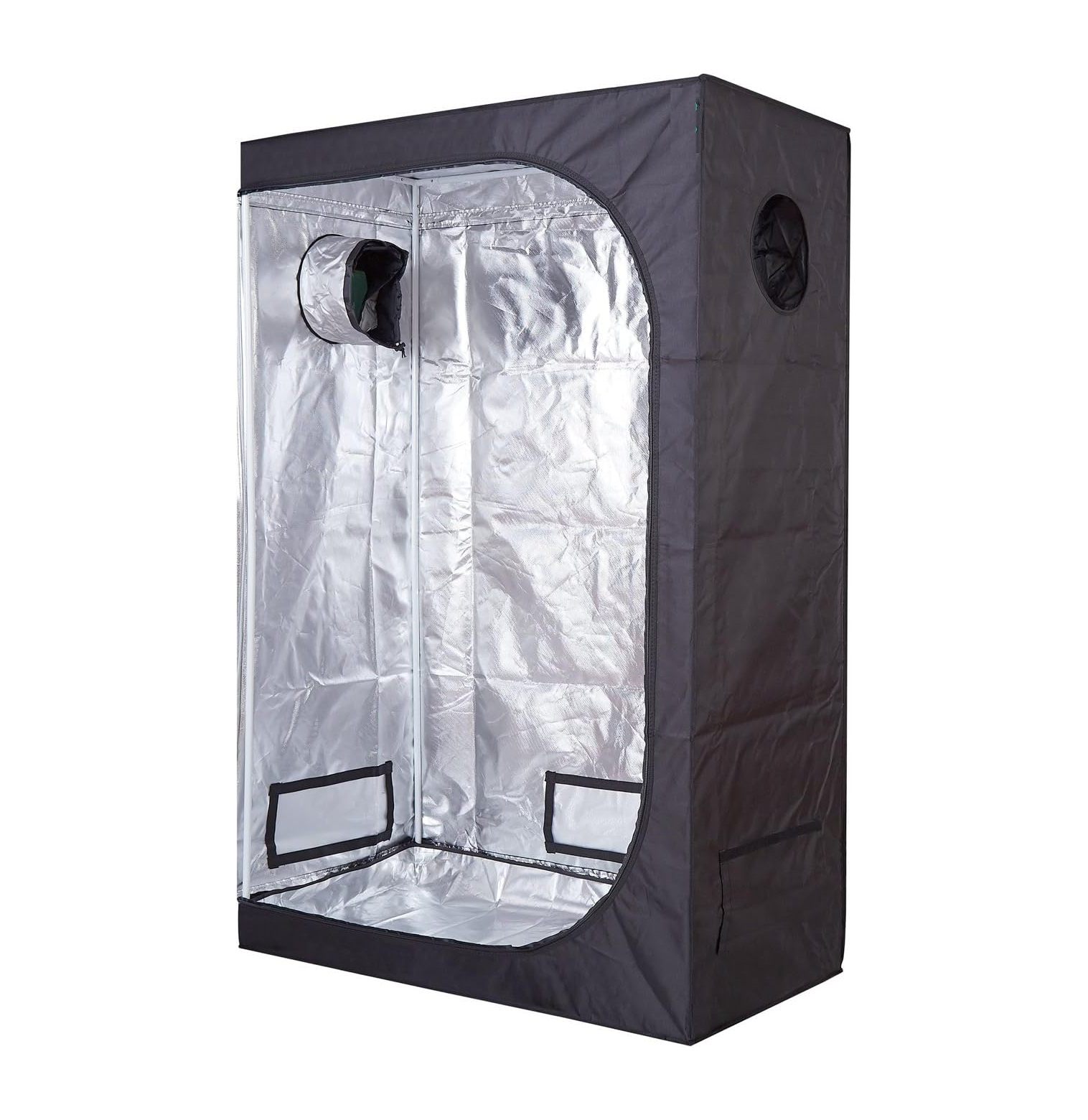 Omsix 48"x24"x72" Grow Tent for Hydroponic Indoor Growing System Dark