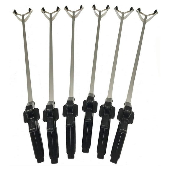 Omsix EZ Reacher Standard Outdoor Suction Cup Reacher with Pistol Grip, Indoor and Outdoor Use, 4.5" Wide Jaw, 8lb. Capacity, Black, 40", 6 Pack (40S-6-FBA)