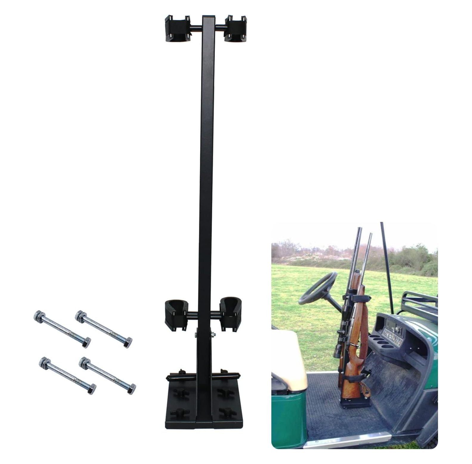 Omsix Golf Cart Universal Gun Rack/Stand Up Gun Holder Fits Ezgo Club