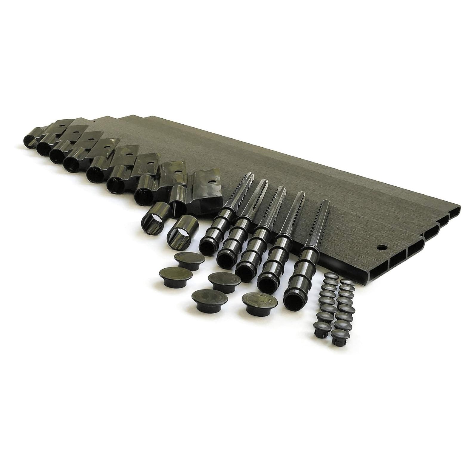 Omsix Landscape Edging Straight Kit (16 Feet), Interlocking and