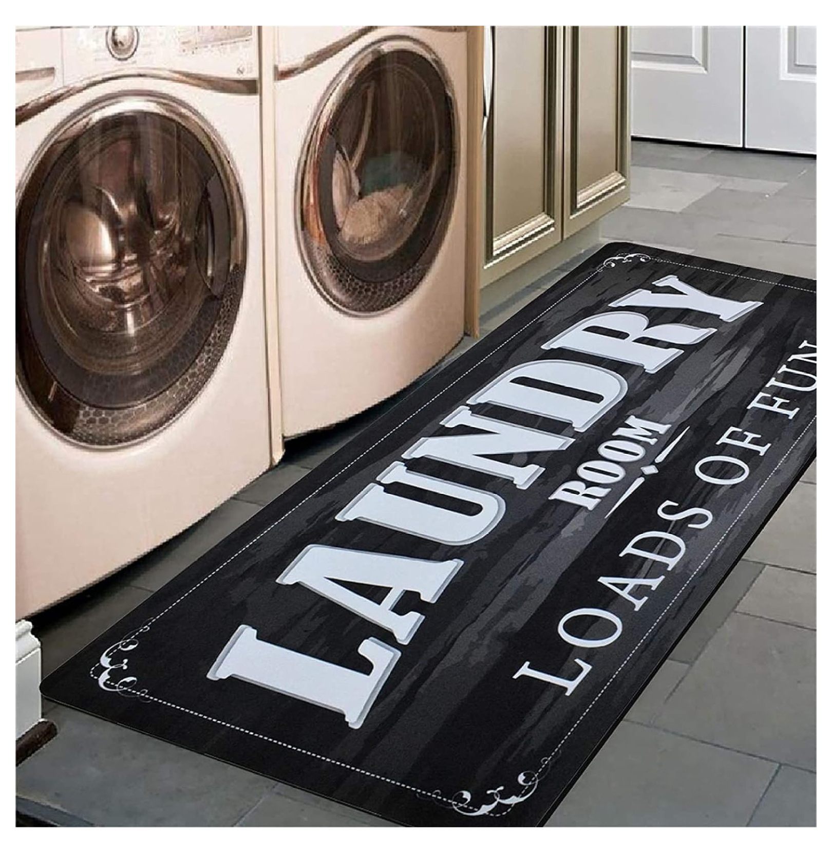 Loading Rug Omsix Laundry Room Rug 20x59 Load of Fun Rug Floor Mat for Washroom ...