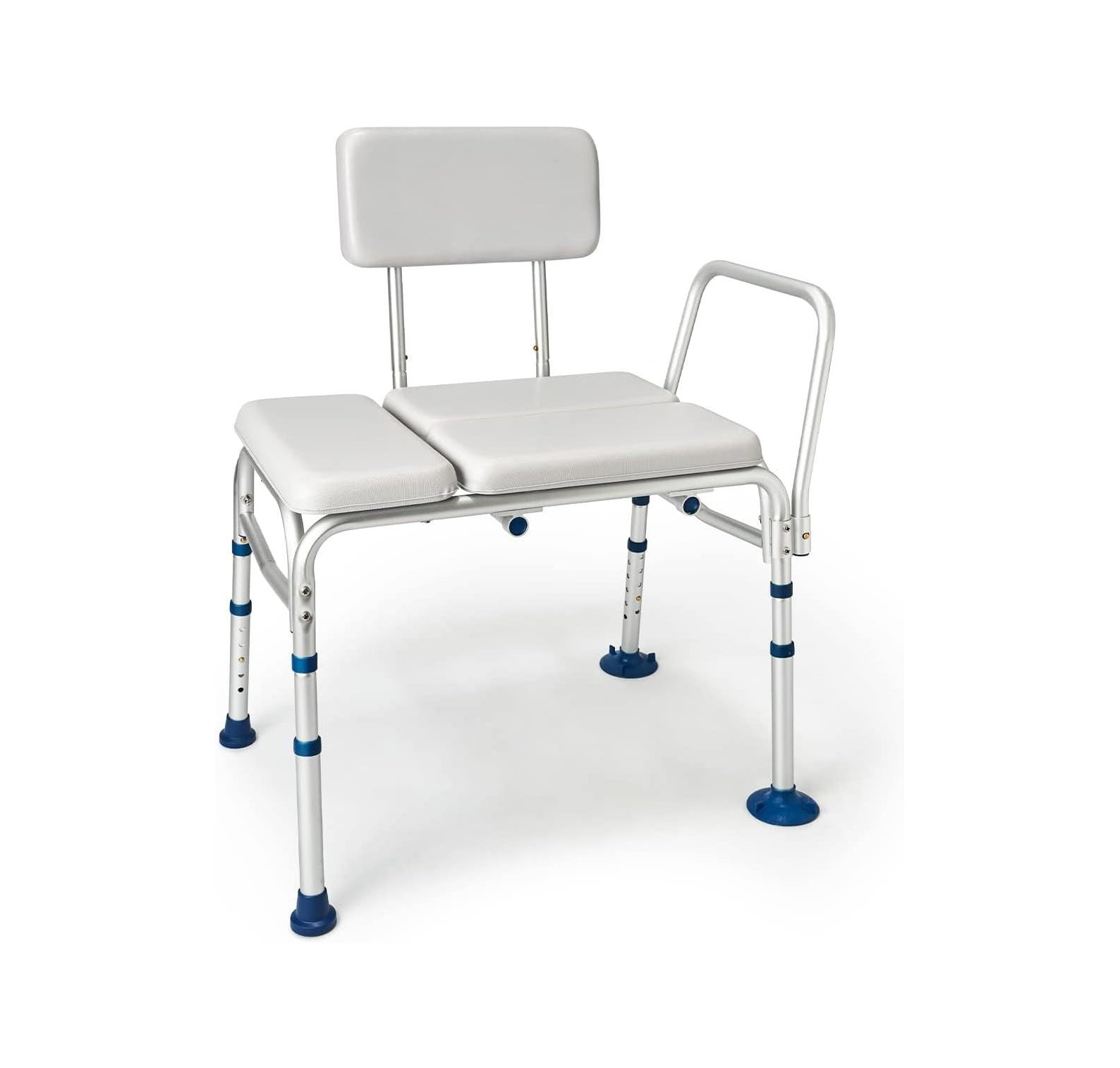 Omsix Padded Transfer Bench for Bathtub 500 Lbs, Shower Chair with Arms
