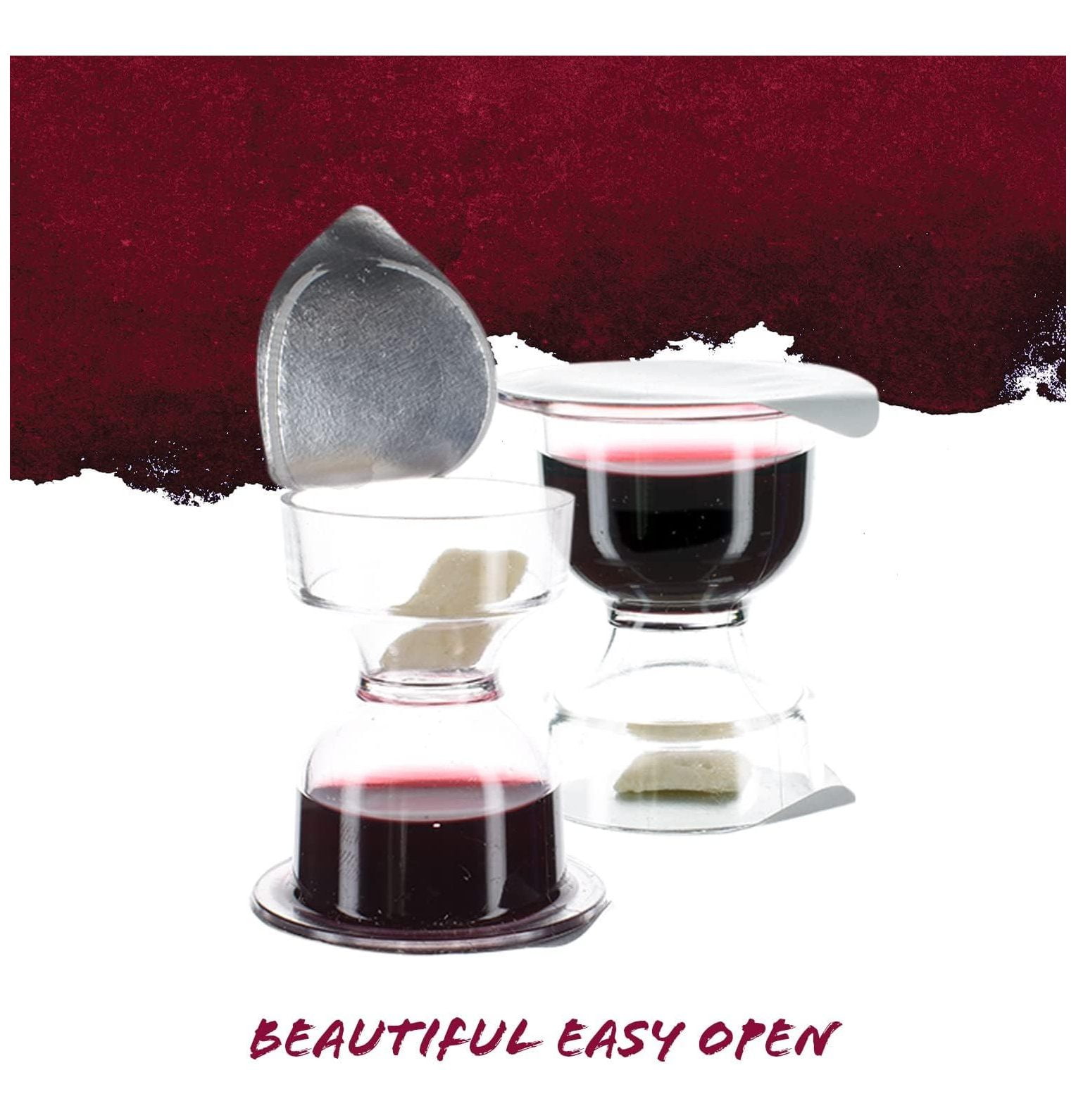 Omsix Prefilled Disposable Communion Cups Concord Grape Juice with