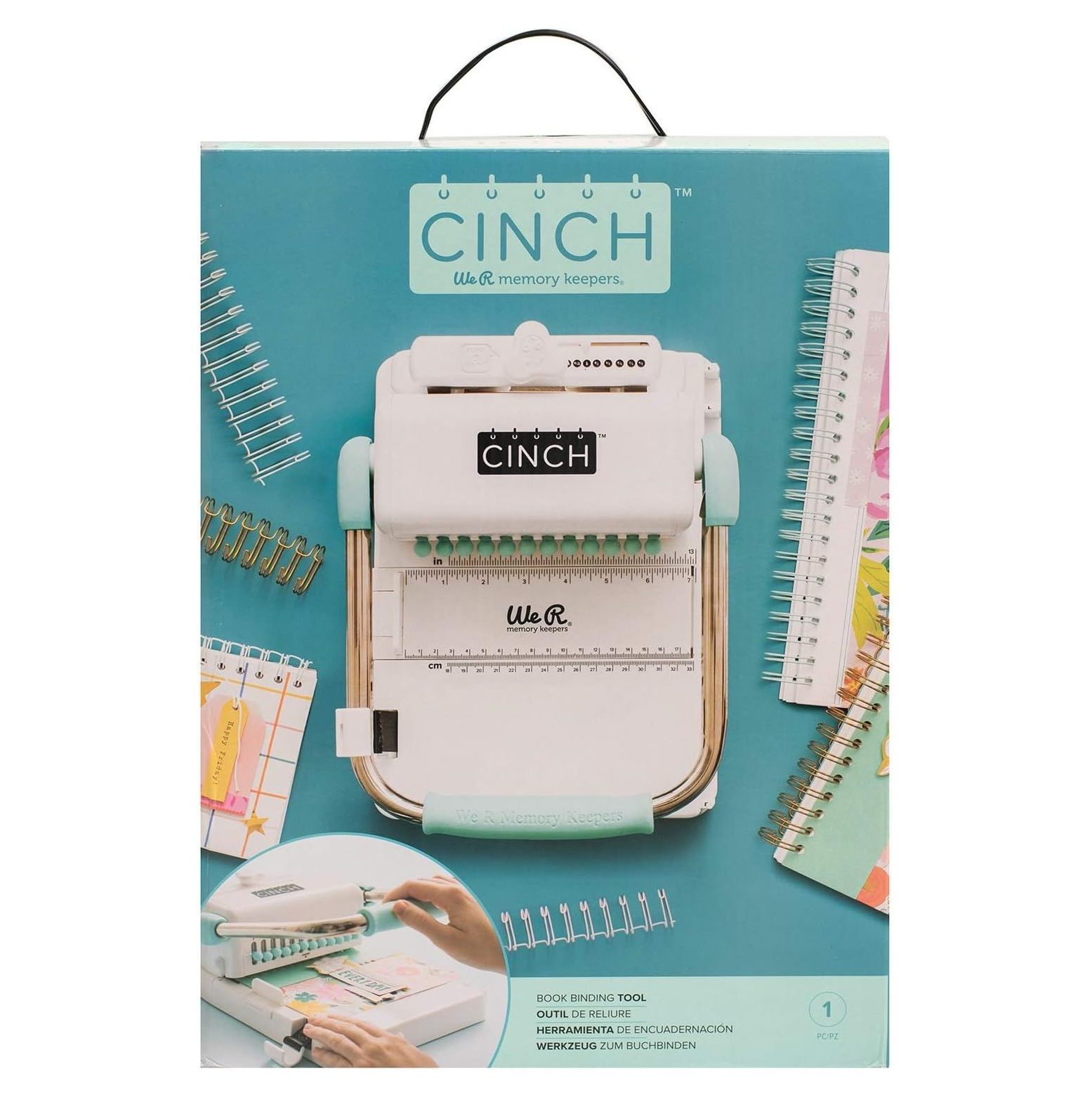 Omsix The Cinch Book Binding Machine Version 2 White