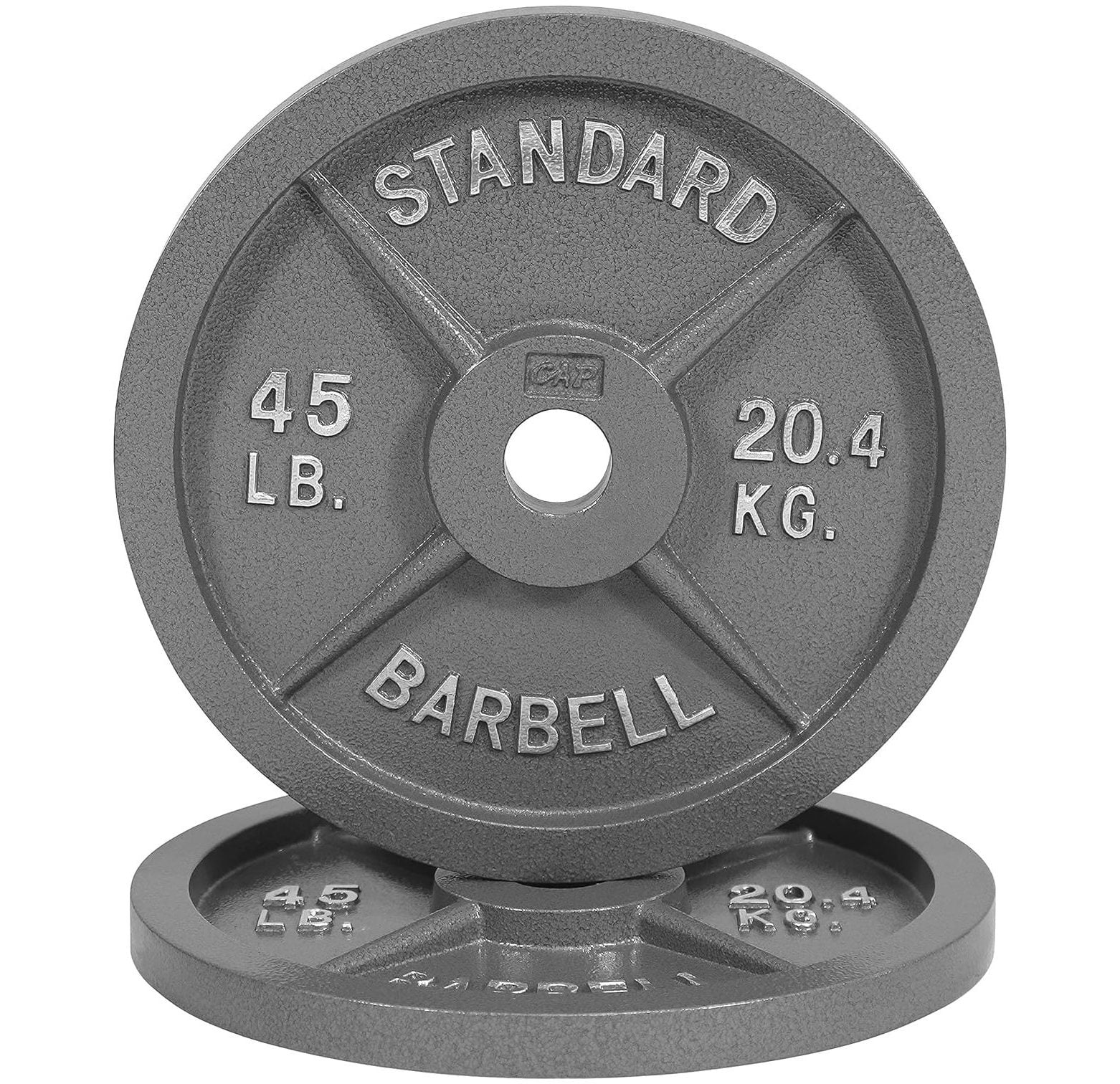 Omsix Traditional/Classic 2Inch Hole Solid Cast Iron Olympic Barbell Weight Plates Great for