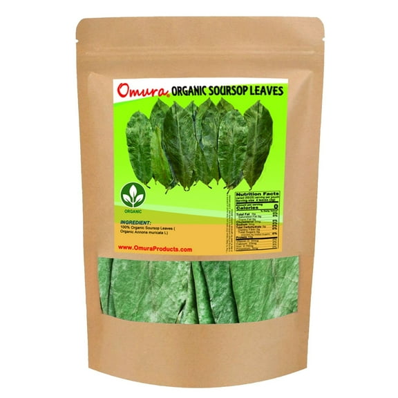 Omura Soursop Organic Leaves | Hojas de Guanabana | Whole Leaves