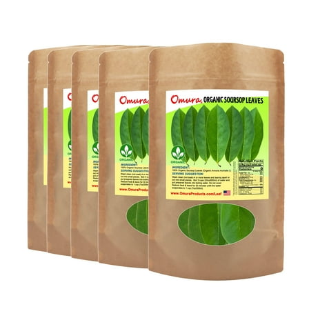 Omura Soursop Organic Leaves | Hojas de Guanabana | Whole Leaves