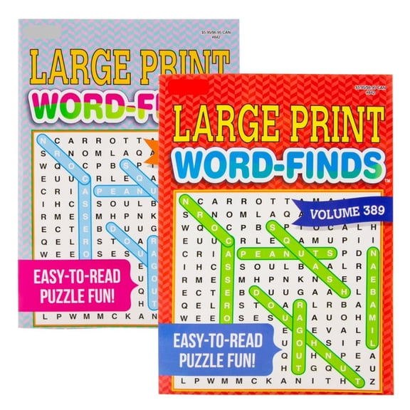 Omura Universal Map Large Print Word-Find Puzzle Book (Set of 3) Classroom Language Arts Activity