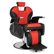 OmySalon Barber Chair All Purpose for Hair Stylist, Heavy Duty Styling Chair with 360 Degree Swivel Hydraulic Pump, Beauty Salon Spa Shampoo Equipment